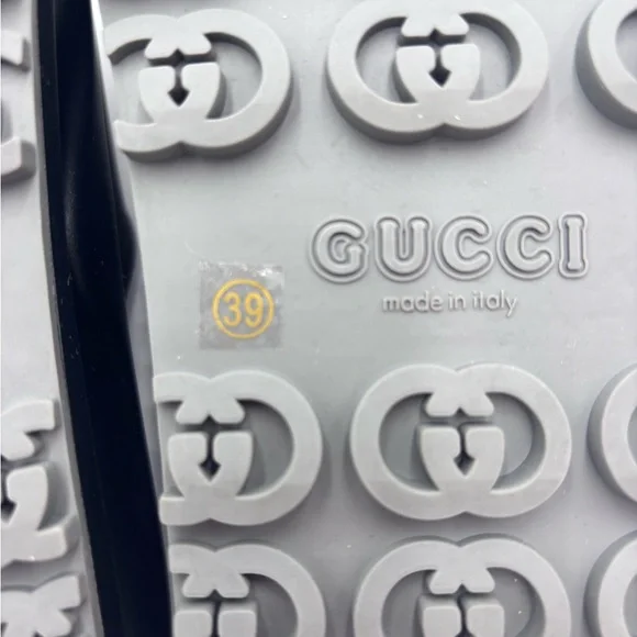 Gucci Black Slide Sandals - Picture 2 of 9